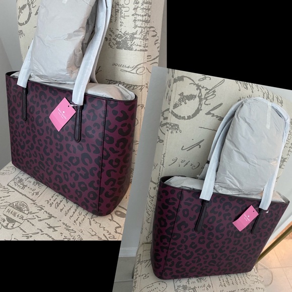⭐️ KATE SPADE⭐️Authentic Lovely Leopard Tote NEW! - Picture 6 of 12